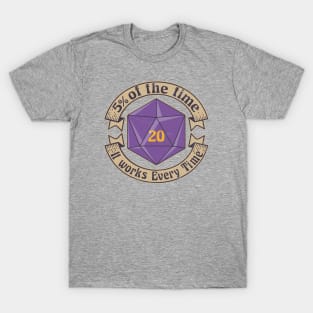 5 Percenter d20 v2 PURPLE T-Shirt